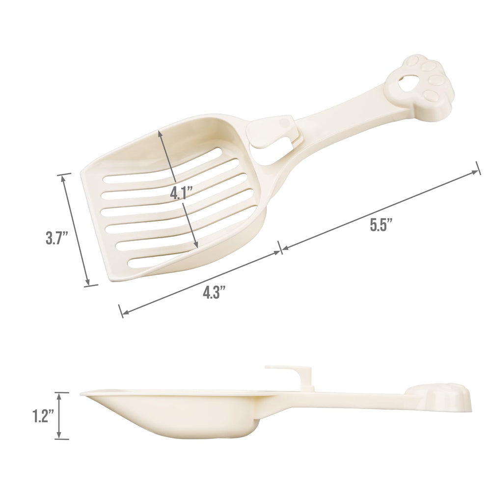 Depets pala para arena de gatos con mango ergonómico, uso cómodo diario