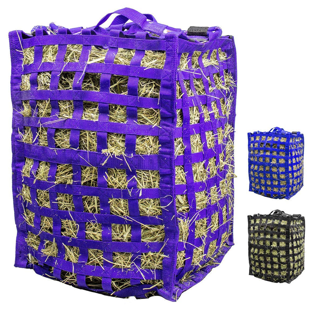 Bolsa heno Derby Originals cuatro lados abierta para alimentación desde cualquier lado.