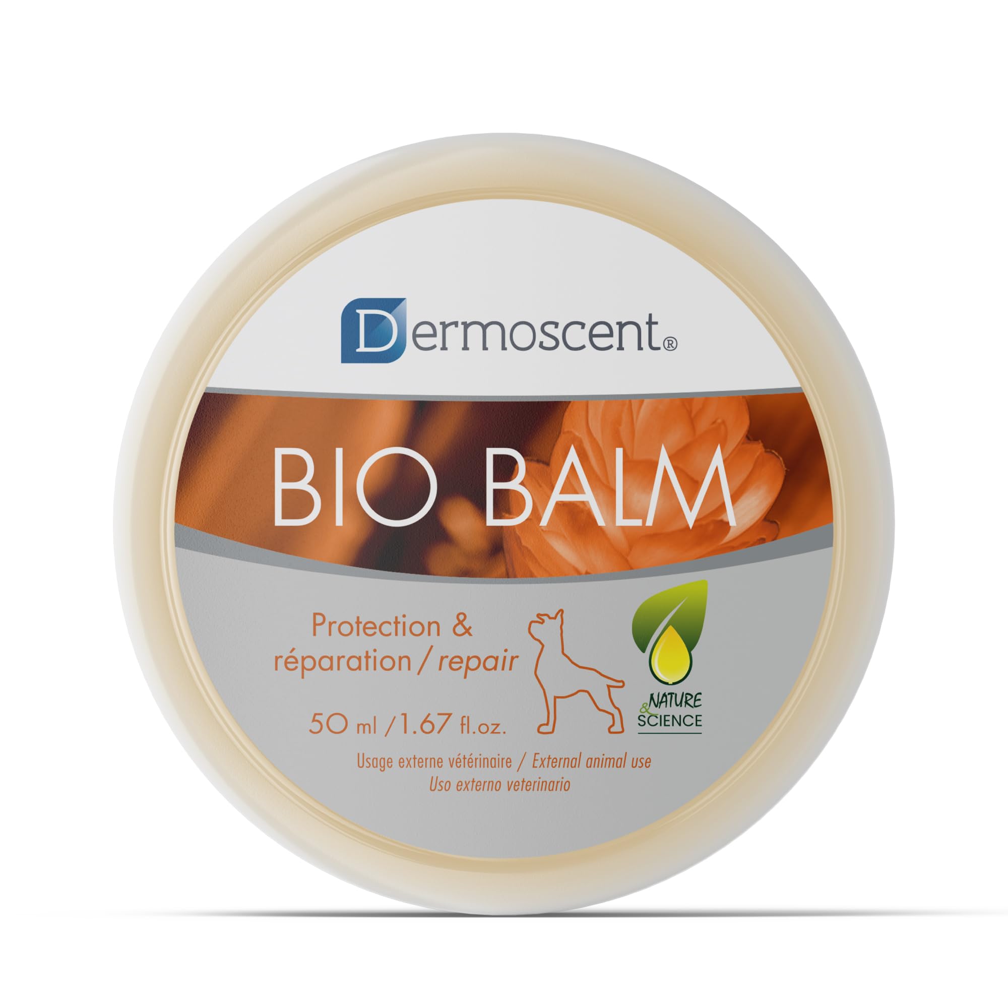 Dermoscent Bio Balm protege las patitas del perro y aporta hidratación diaria.