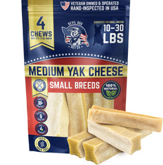 Devil Dog Pet Co masticables queso yak con densidad enriquecedora para masticadores pequeños