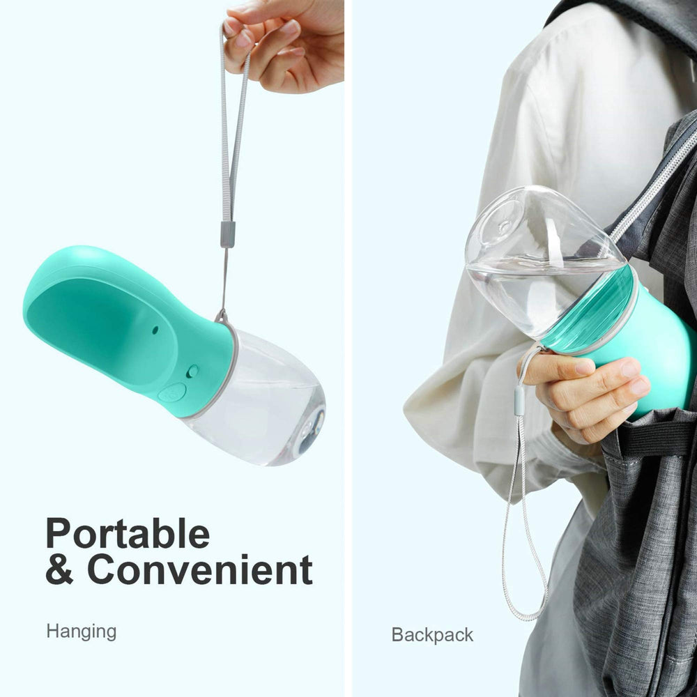 DEYACE botella para perros llevar en mochila, ideal para excursiones.