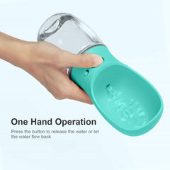 DEYACE botella para perros vertido-control, útil para viajes y caminatas.