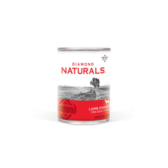 Diamond Naturals Lamb Dinner, lata frontal, ideal para perros activos