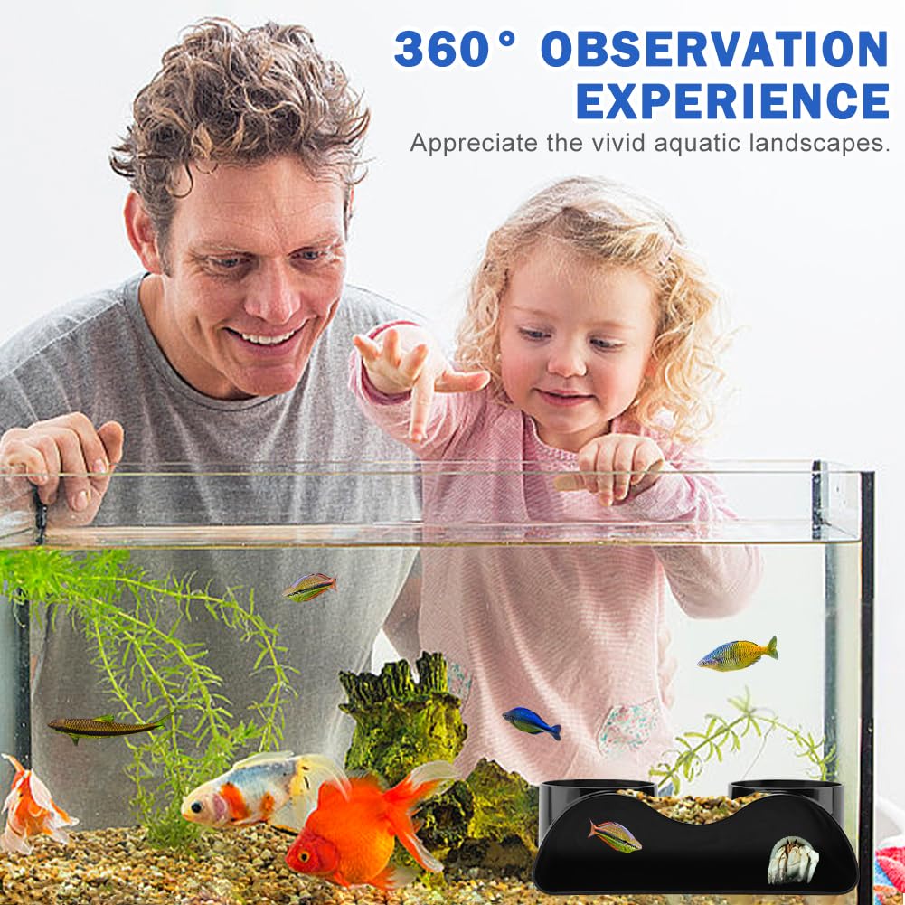 DiQiRenQin Cueva ideal para tanques mixtos, bettas y gambas.