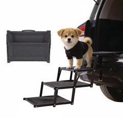 Dicprms escaleras para perros de 4 pasos plegables, ideal para subir al coche con seguridad