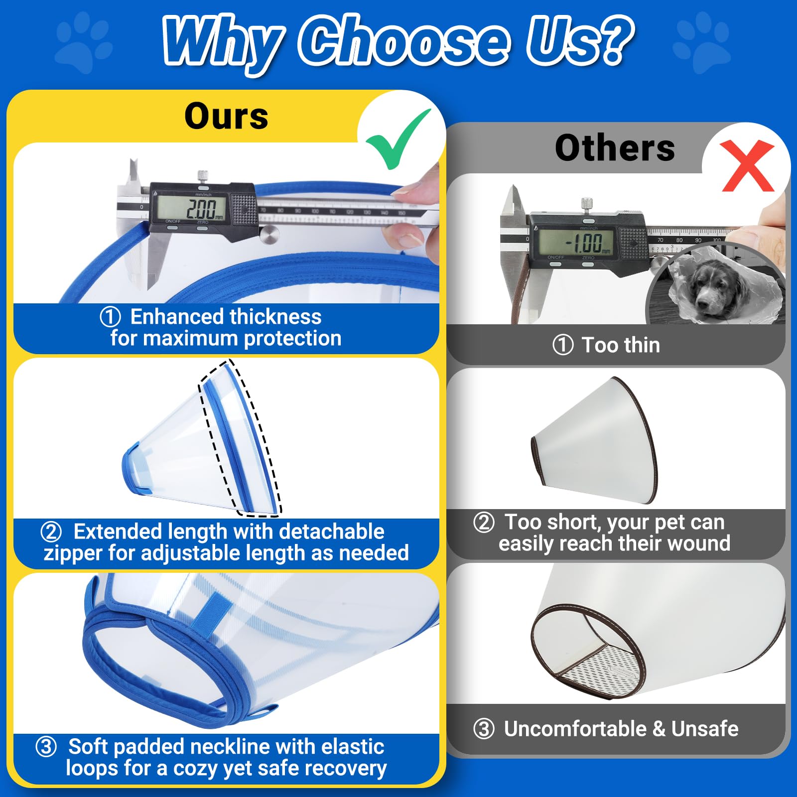 Cono Didopet con extensión extensible y cremallera para longitud personalizada.