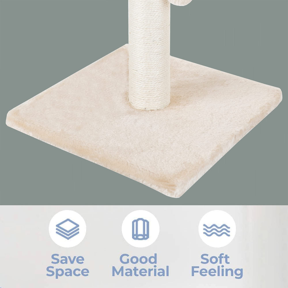 Dimaka rascador-gato-grande-con-sisal uso prolongado para uñas y ejercicio.