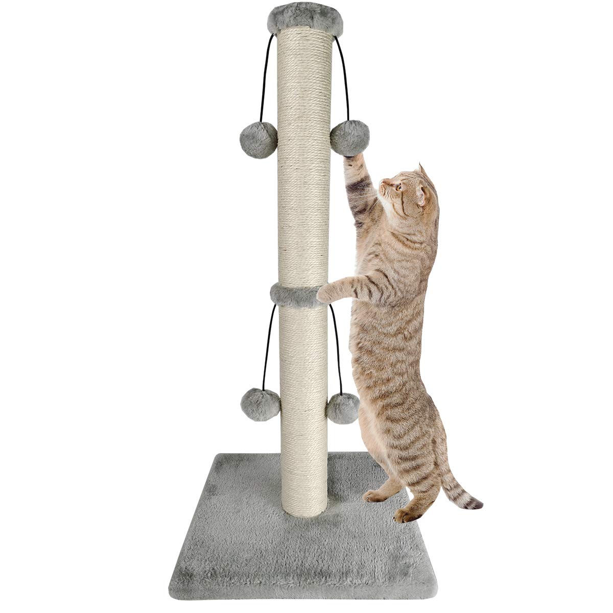 Dimaka rascador-gatos 29 pulgadas para estirarse y rascar