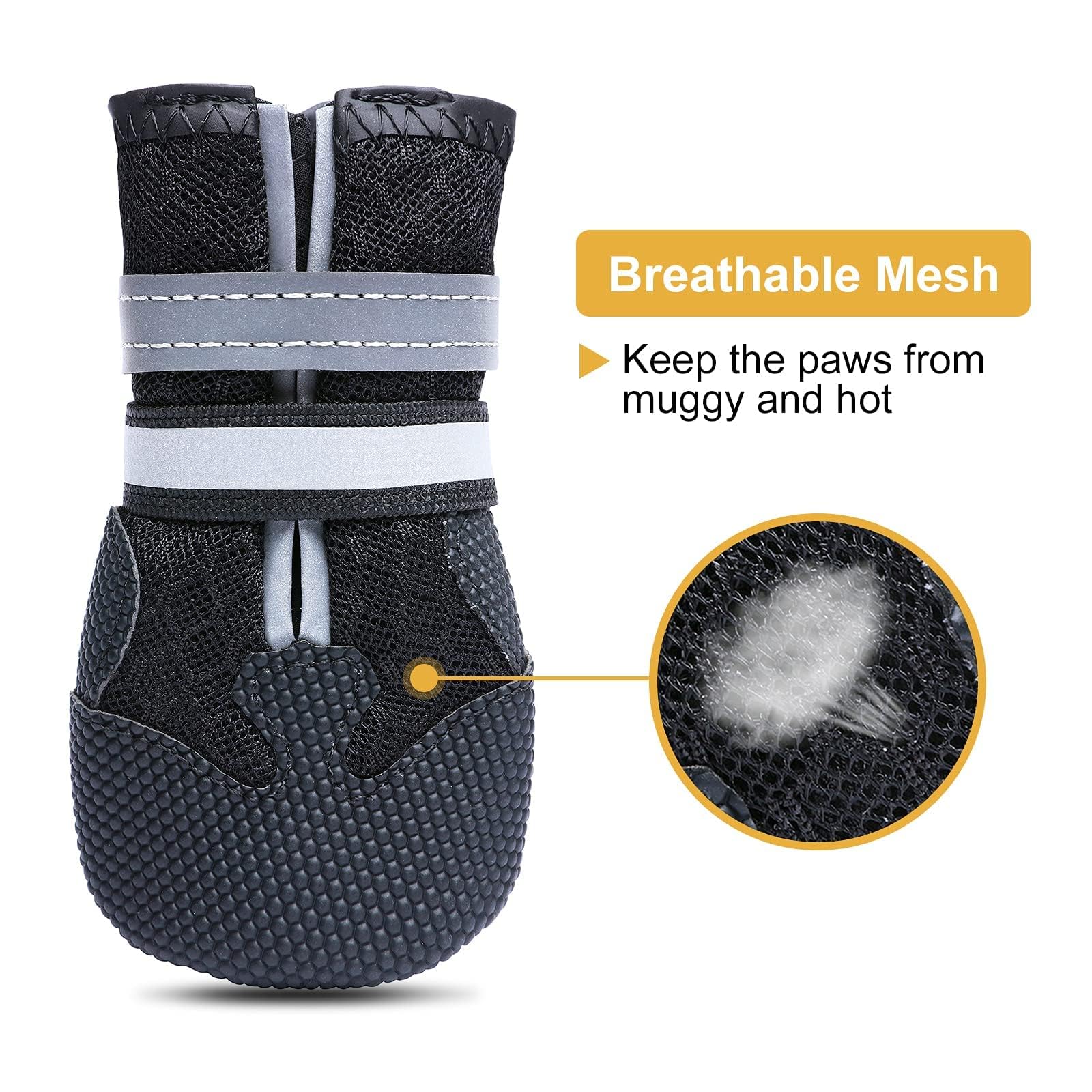 Dimicoo botas perro antideslizantes con suela resistente para suelos mojados