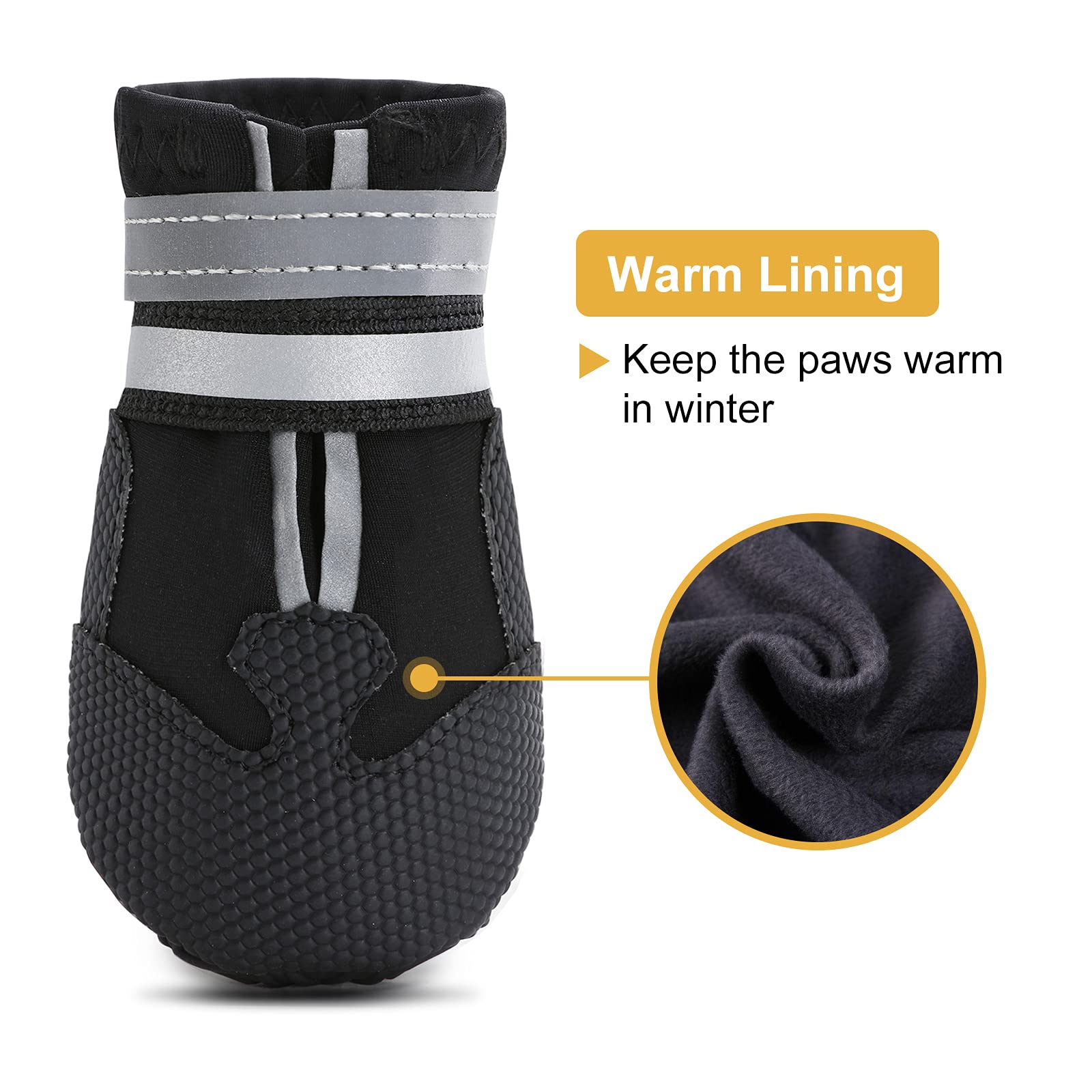 Dimicoo botas para perro, protección de patitas ante lluvia y nieve