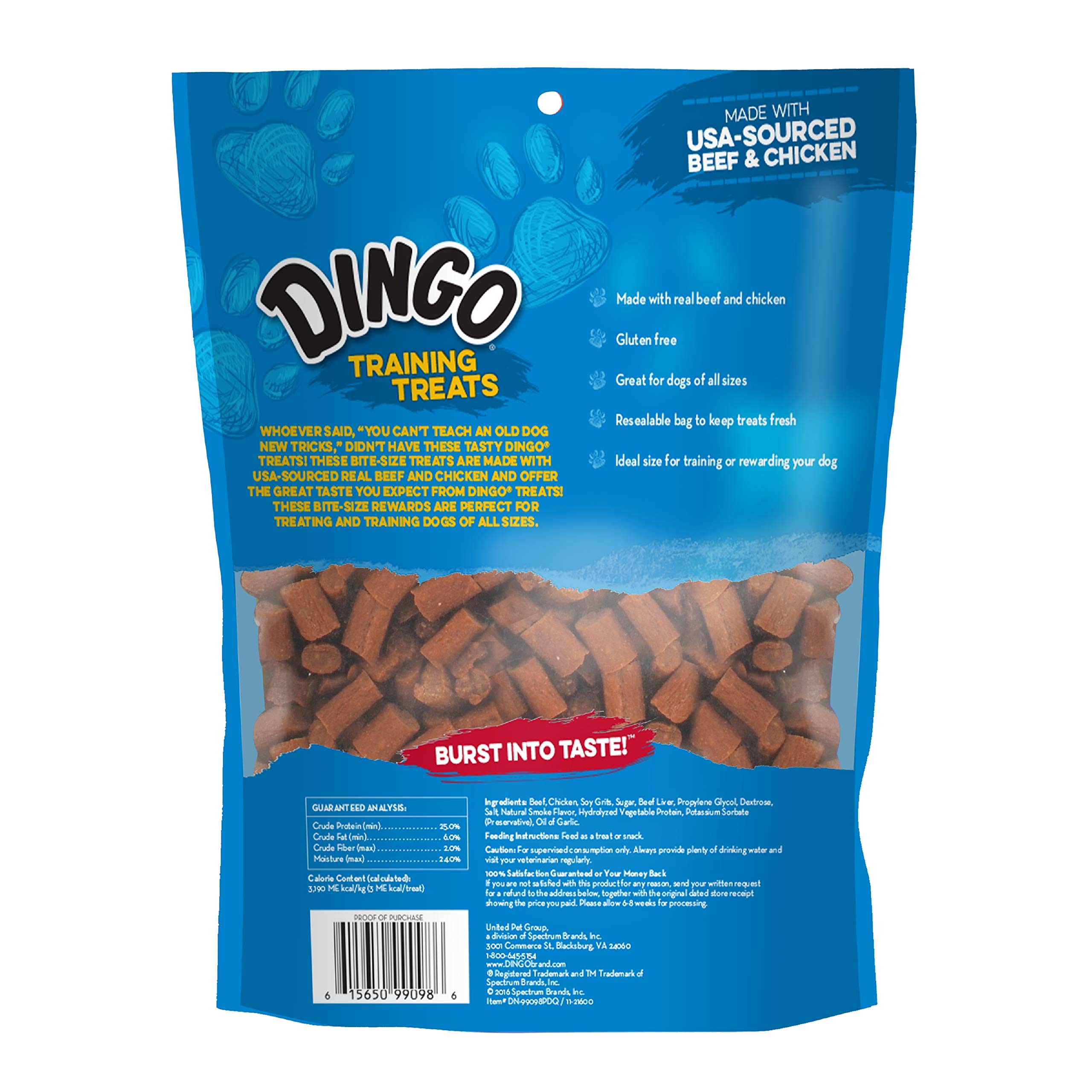 Dingo-premios-sin-gluten: opción apta para perros con sensibilidad alimentaria.