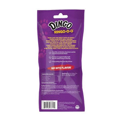 Dingo Ringo-o-o centro carne pollo visible, fomenta masticación prolongada.