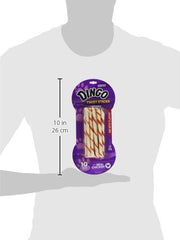 Dingo Twist Stick Rawhide con pollo real, alta proteína para tu compañero.