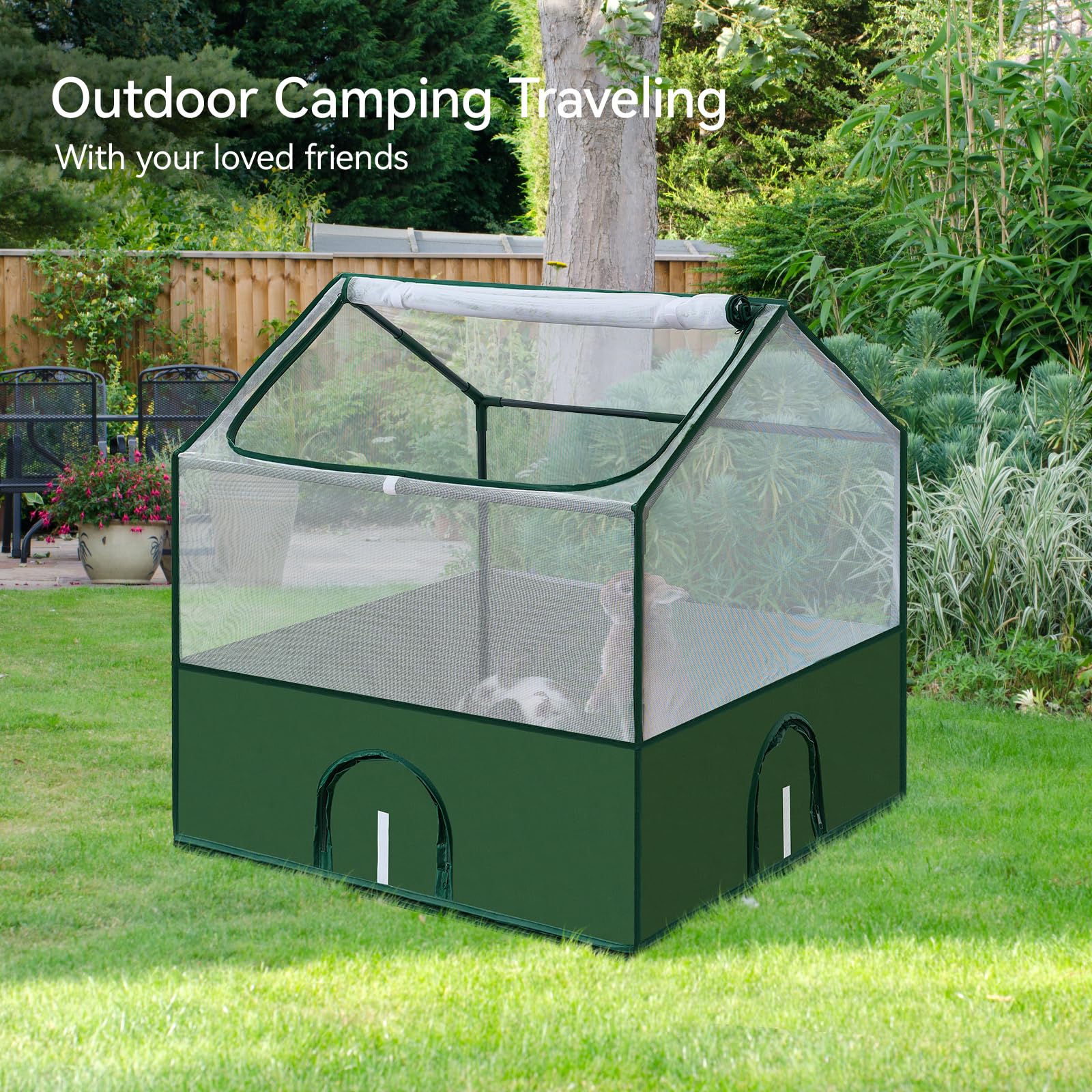 DINMO jaula para cobayas con buena ventilación y visibilidad para supervisión.