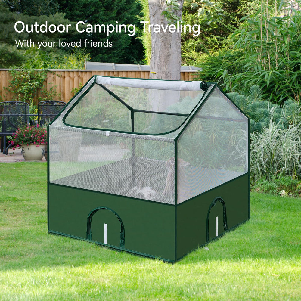 DINMO jaula para cobayas con buena ventilación y visibilidad para supervisión.