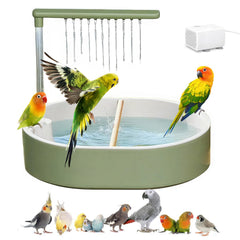 DINTSTYLE baño-loro-automatico facilita un baño cómodo y estable para aves