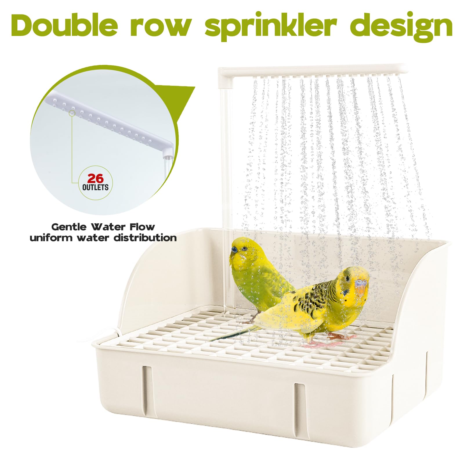 DINTSTYLE bomba USB para baño de aves con flujo continuo.