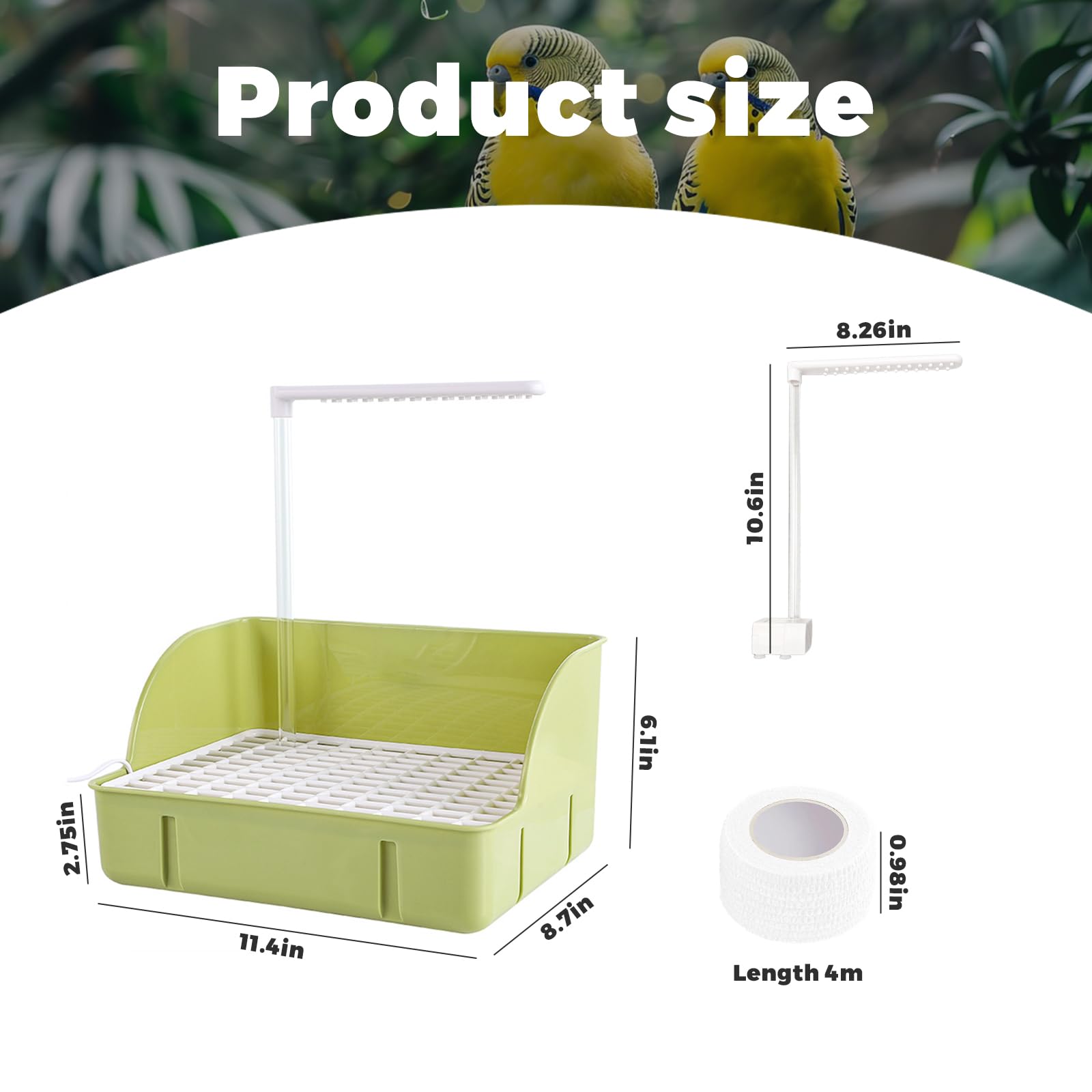 DINTSTYLE: espacio amplio para aves, facilita baño social entre varias aves.