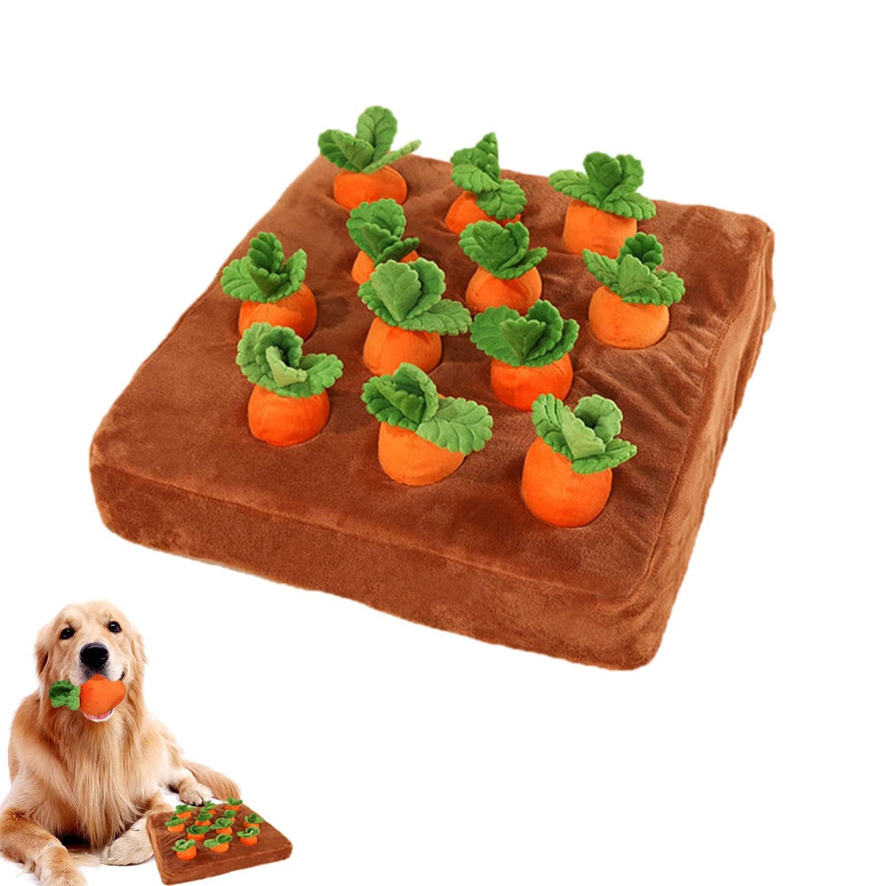 DIYGIFF Juguete zanahoria para perros: incluye 12 zanahorias para varias sesiones.