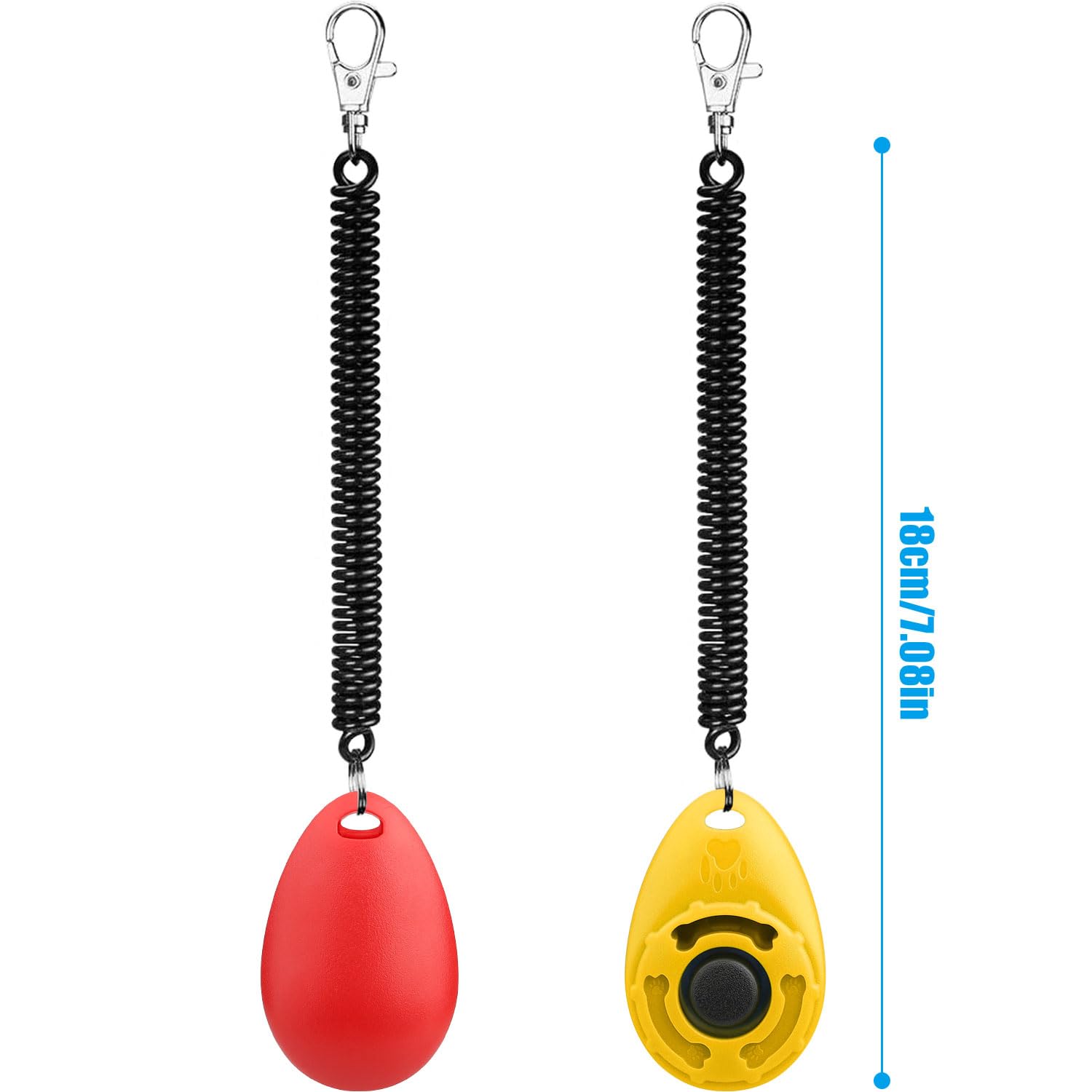 Diyife clicador pack rojo y amarillo para adiestramiento