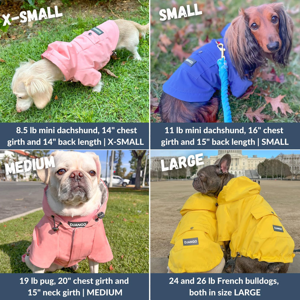 DJANGO Highland chaqueta-perro capucha ajustable para clima variable.