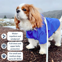 DJANGO Highland chaqueta-perro vista lateral con apertura para arnés.