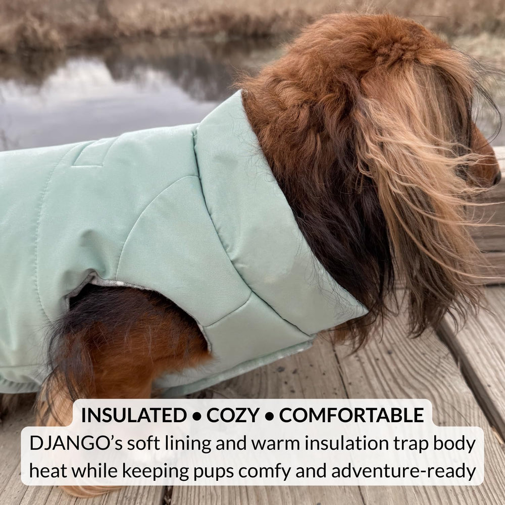 DJANGO Puffer para perro: vestir rápido con cierre de velcro en el pecho