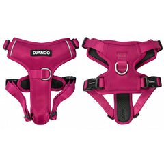 Arnés Django Tahoe sin fuga con clips delantero y trasero para perros grandes.