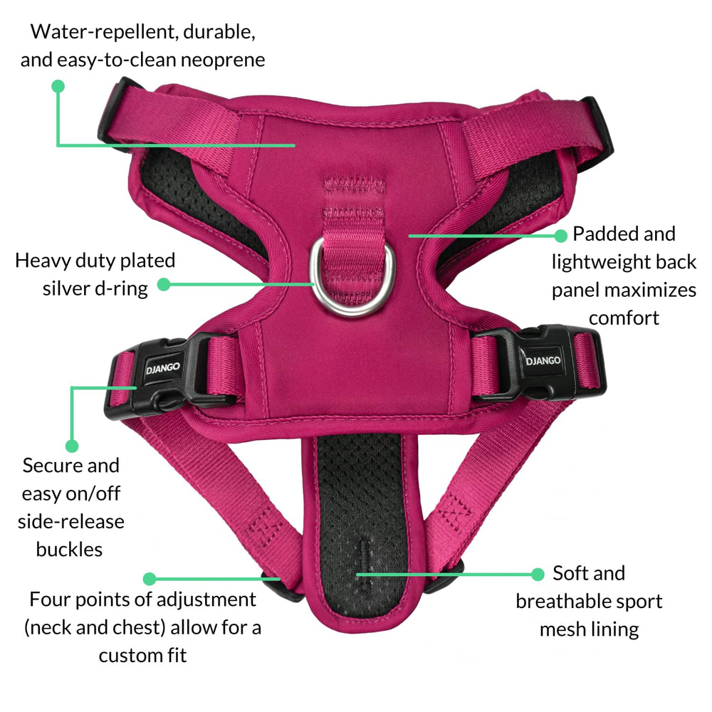 Confort ligero y transpirable para perros activos.