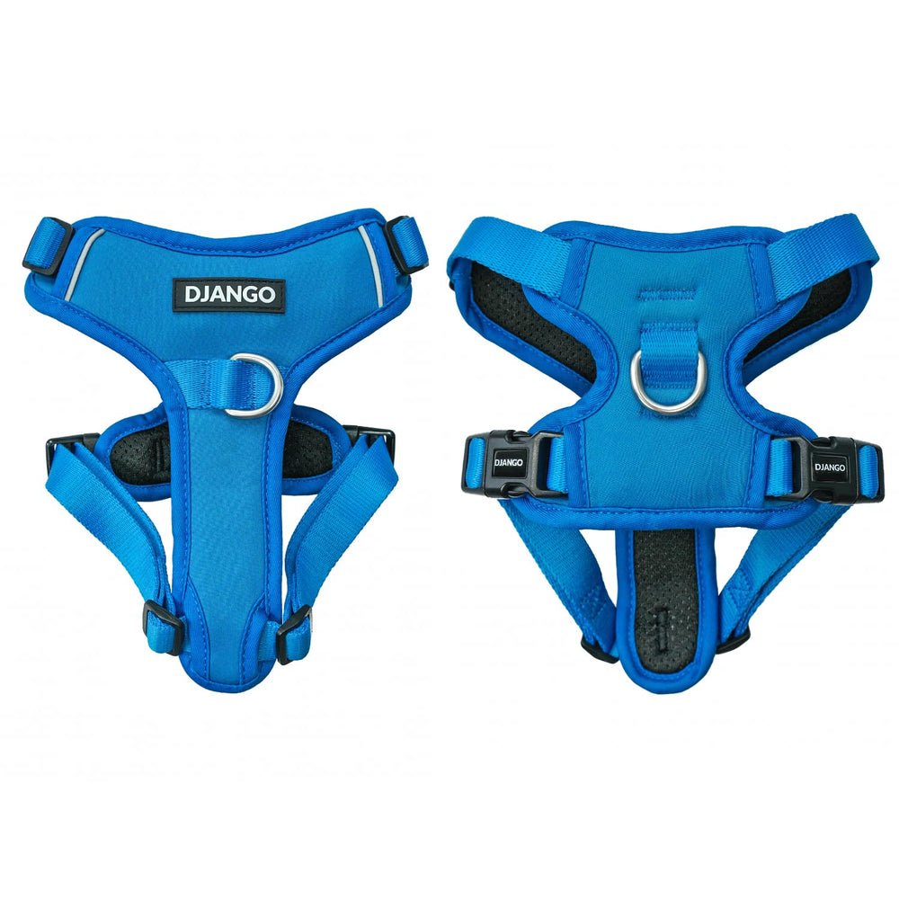 DJANGO Tahoe Sin Tirones: frente con clips para control en paseos.