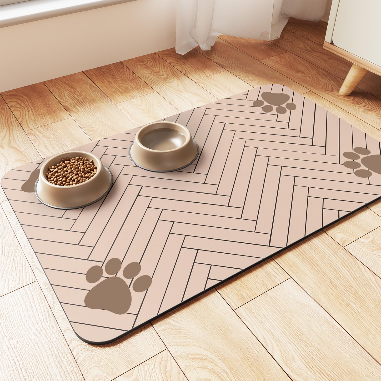 DK177 tapete absorbente para comida y agua; mantiene la zona limpia.