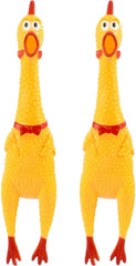 Gallina de goma Dlh Western gritona de 12 pulgadas, ideal para bromas.
