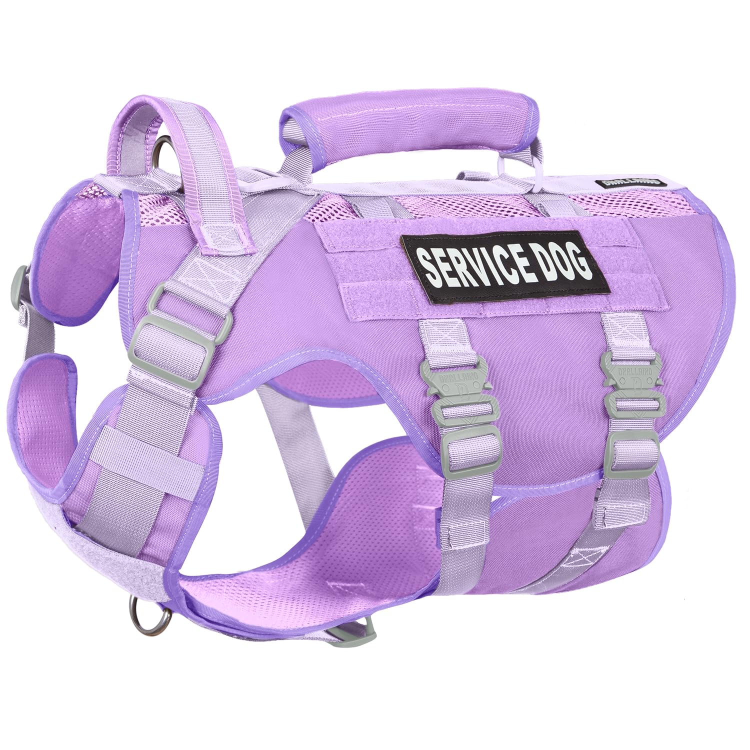 DNALLRINO chaleco de servicio para perro grande con malla transpirable, cómodo para entrenamiento.