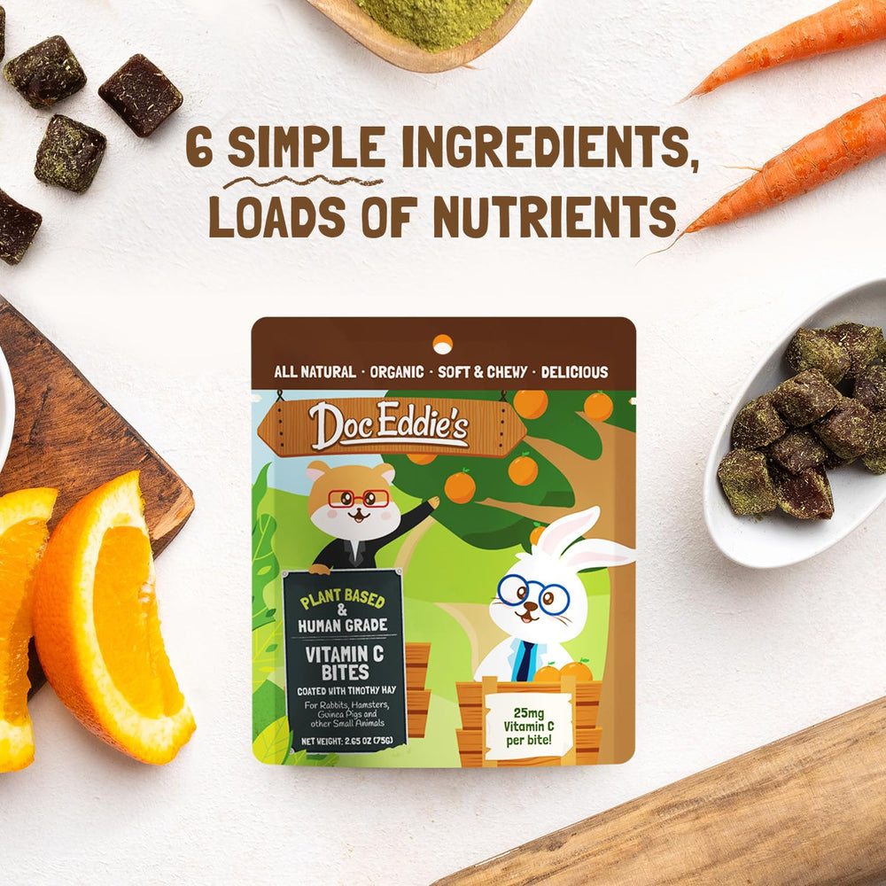 DOC EDDIE'S Vitamin C Bites sin trigo ni soja, snack saludable.