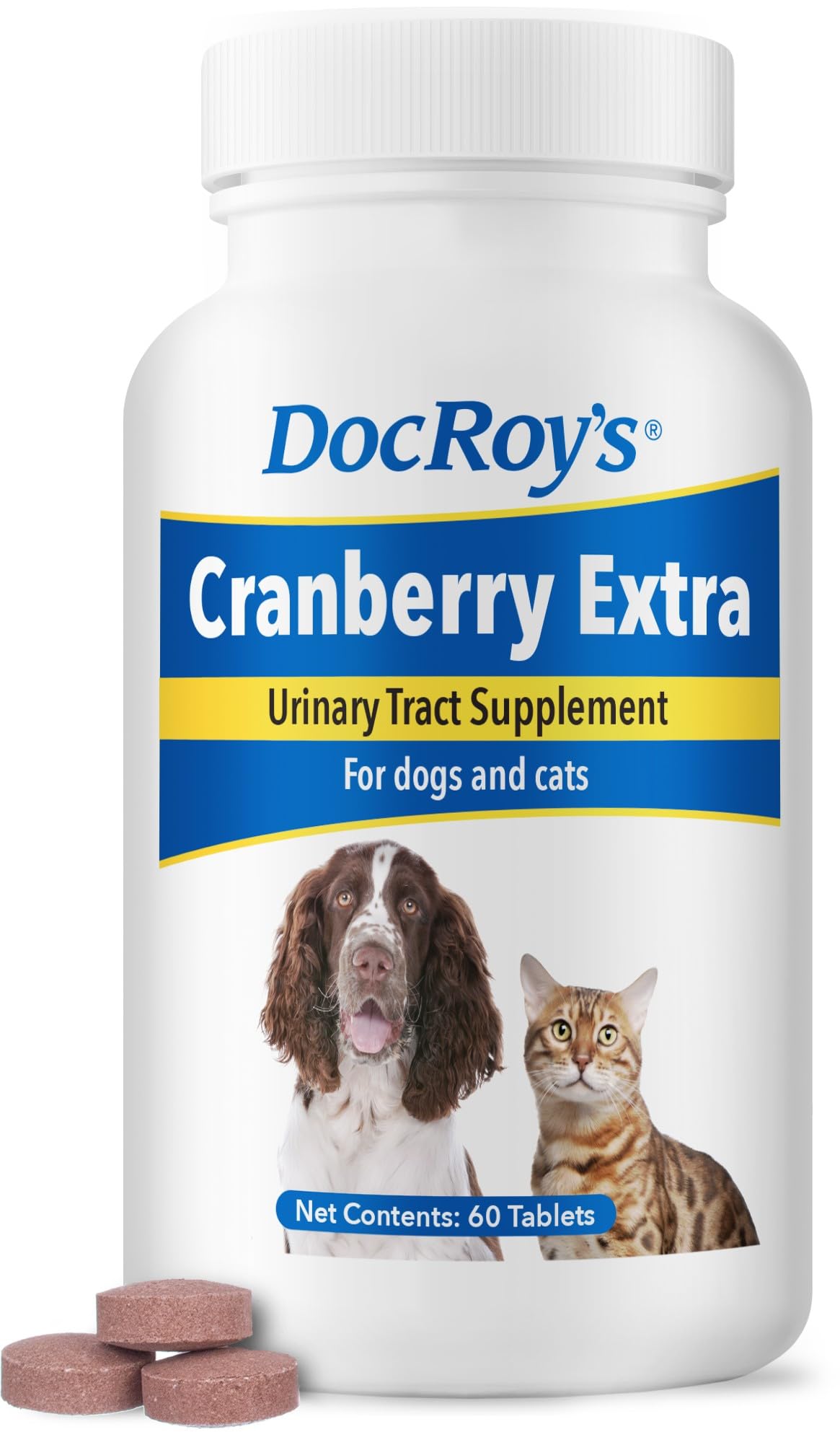 Doc Roy's Cranberry Extra: empaque visible para uso diario y salud urinaria