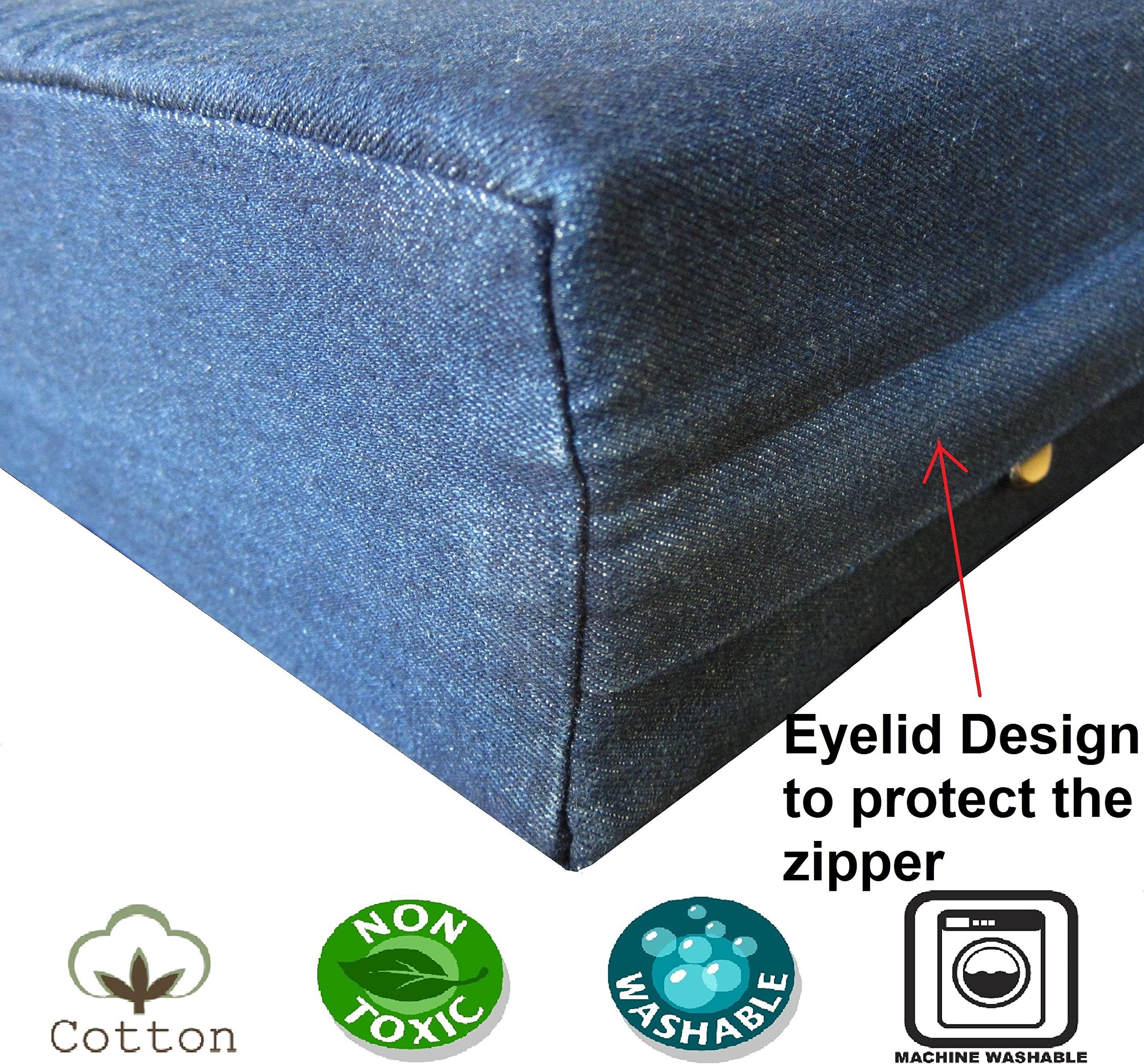 Dogbed4less idea hazlo tú mismo cojín para mascotas, reutiliza relleno viejo.