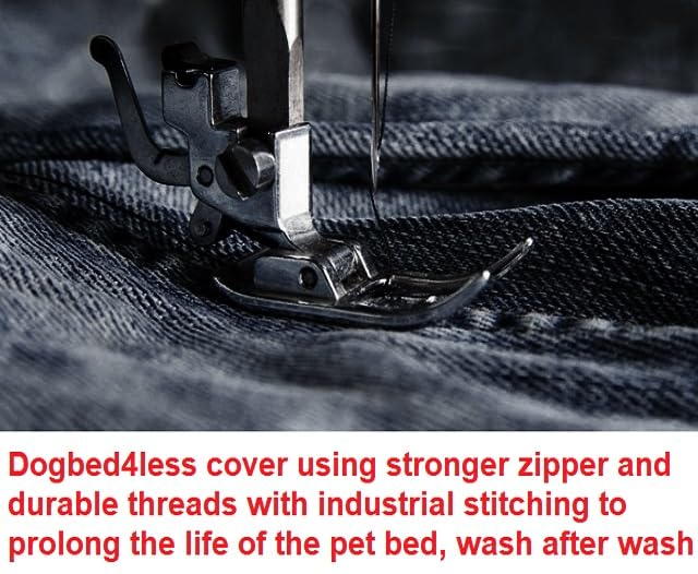 Dogbed4less lavado a máquina y secado suave para mantenimiento sencillo.