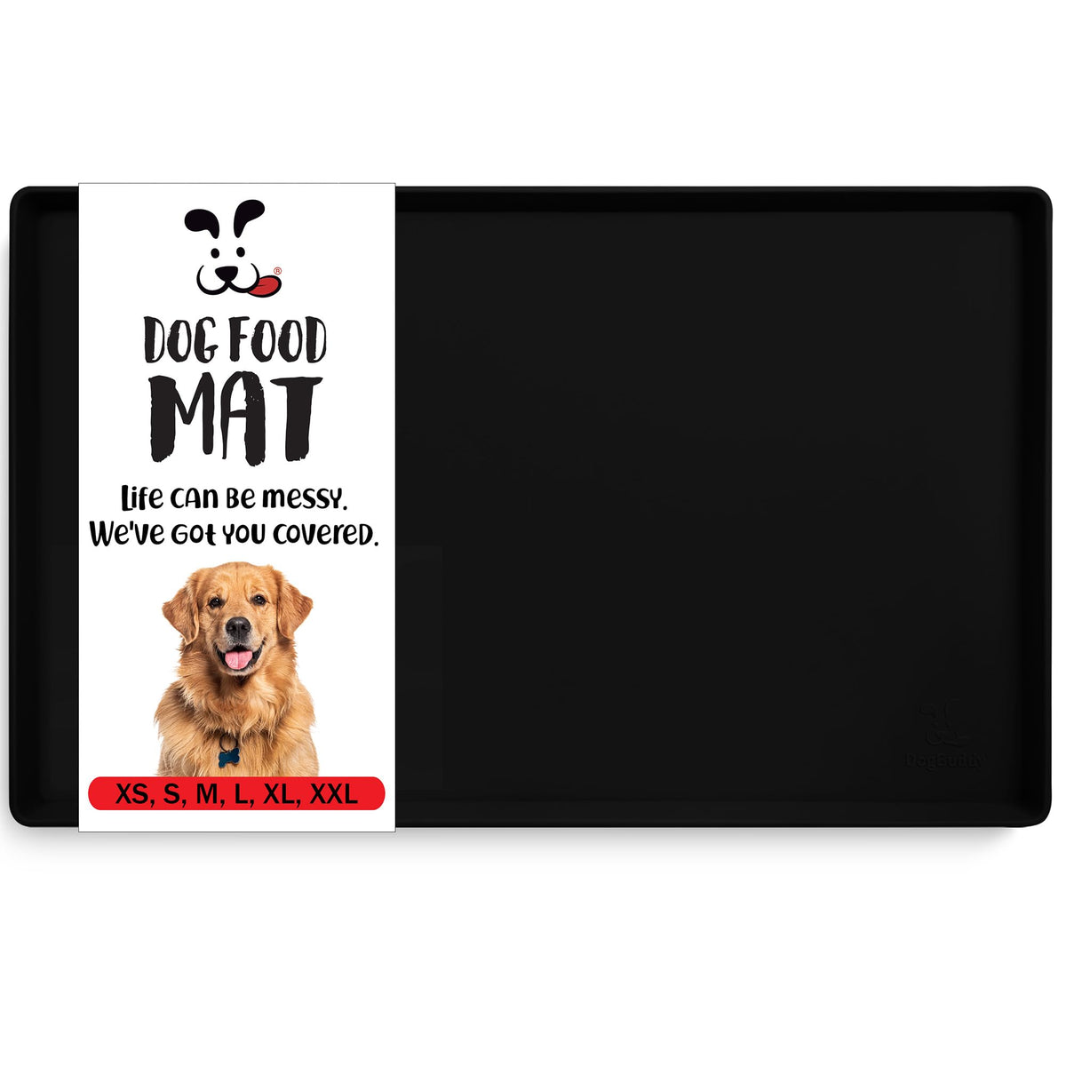 DogBuddy Alfombrilla impermeable para cuencos, evita derrames en el suelo.