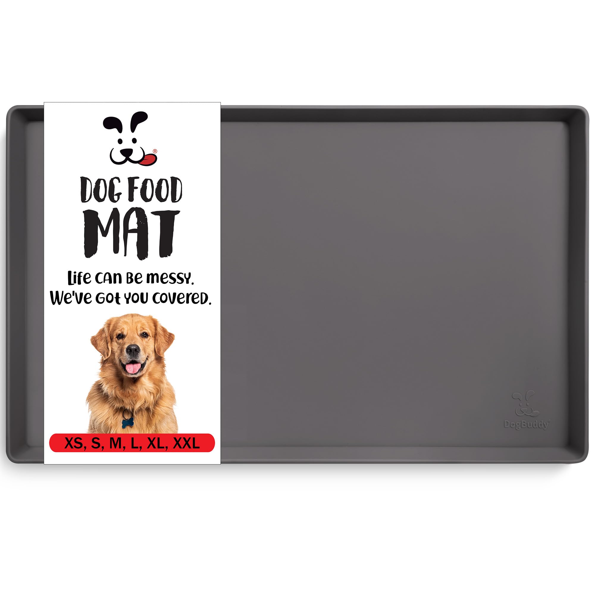 DogBuddy almohadilla-alimento-perro-vertidos protege el suelo ante derrames.