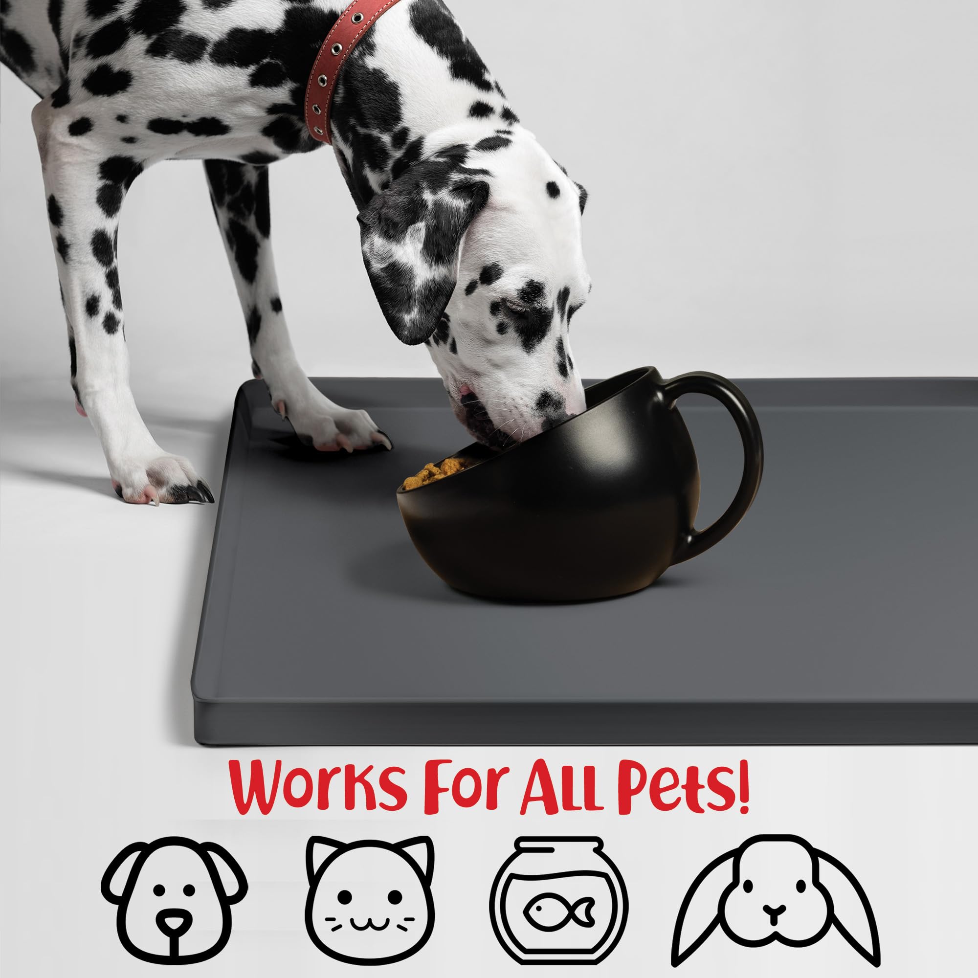 DogBuddy almohadilla-limpieza-facil facilita la limpieza después de comer.