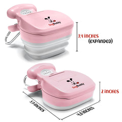 DogBuddy clip-laisse rose, accrochage sûr pendant les promenades.