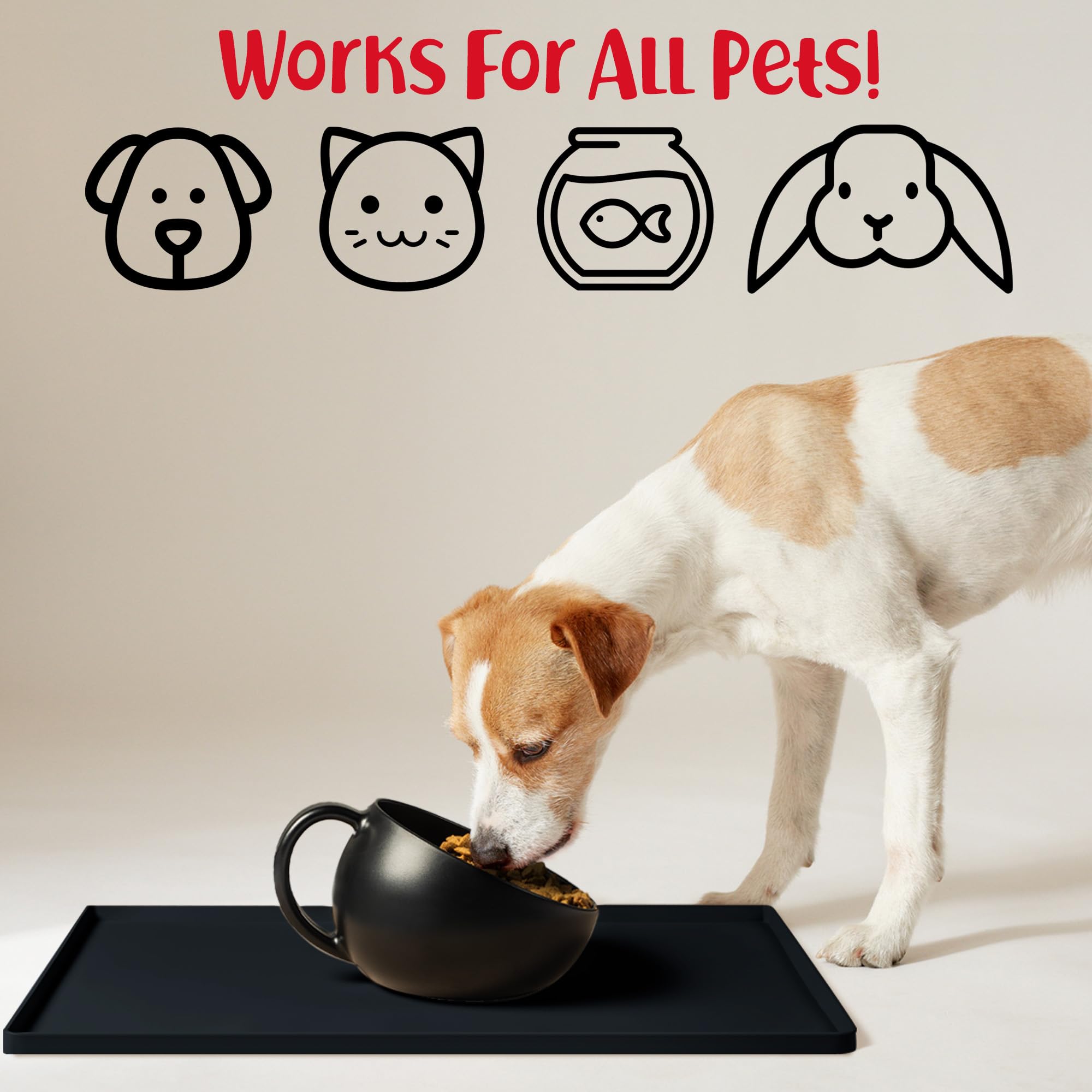 DogBuddy superficie lisa facilita la limpieza de comidas y agua.