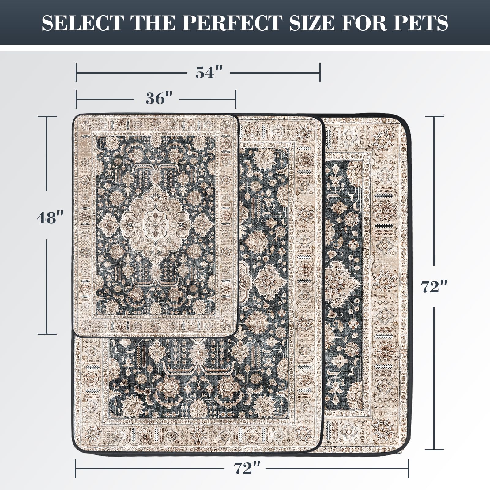 Dogcator tamaño grande 54x72 pulgadas para perros grandes.