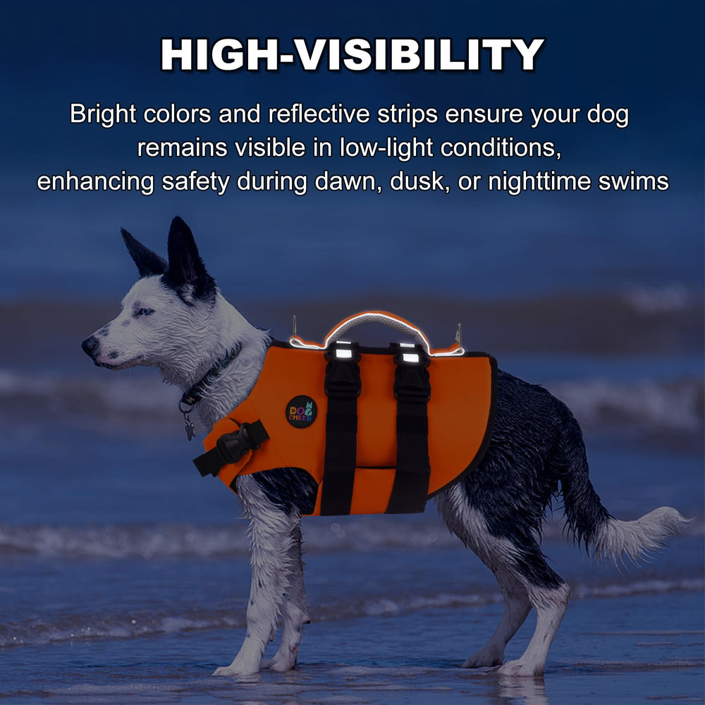 Dogcheer chaleco interior de neopreno naranja ofrece comodidad suave.