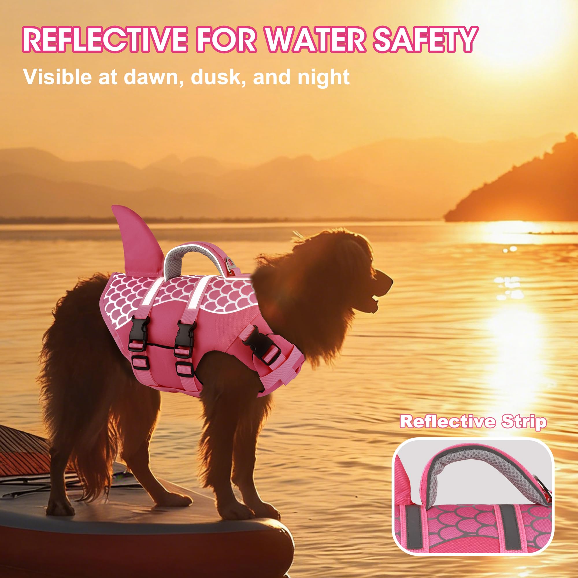 Dogcheer guía de medida para ajuste perfecto del chaleco rosa