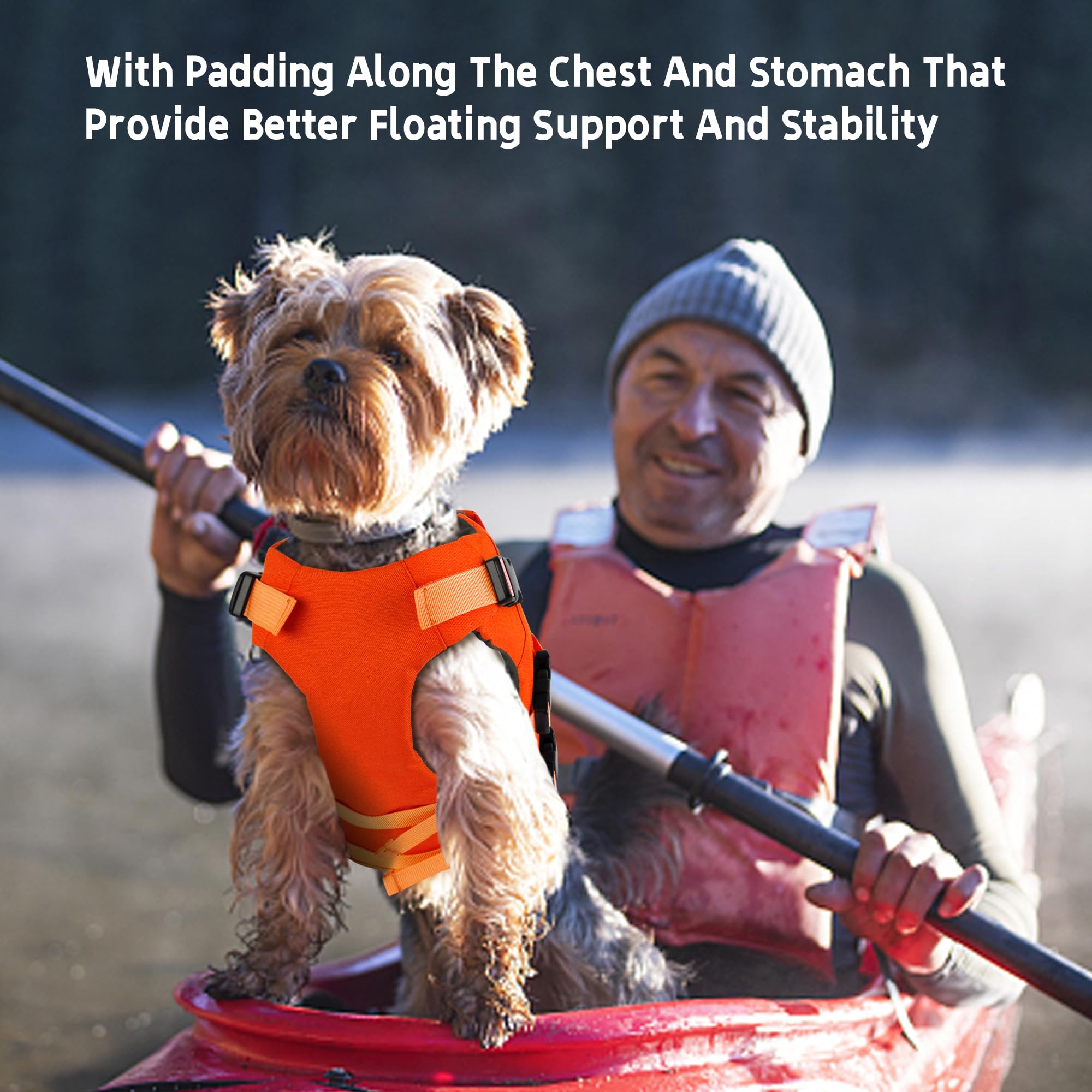Dogcheer salvavidas para perro con neopreno acolchado para comodidad de la piel