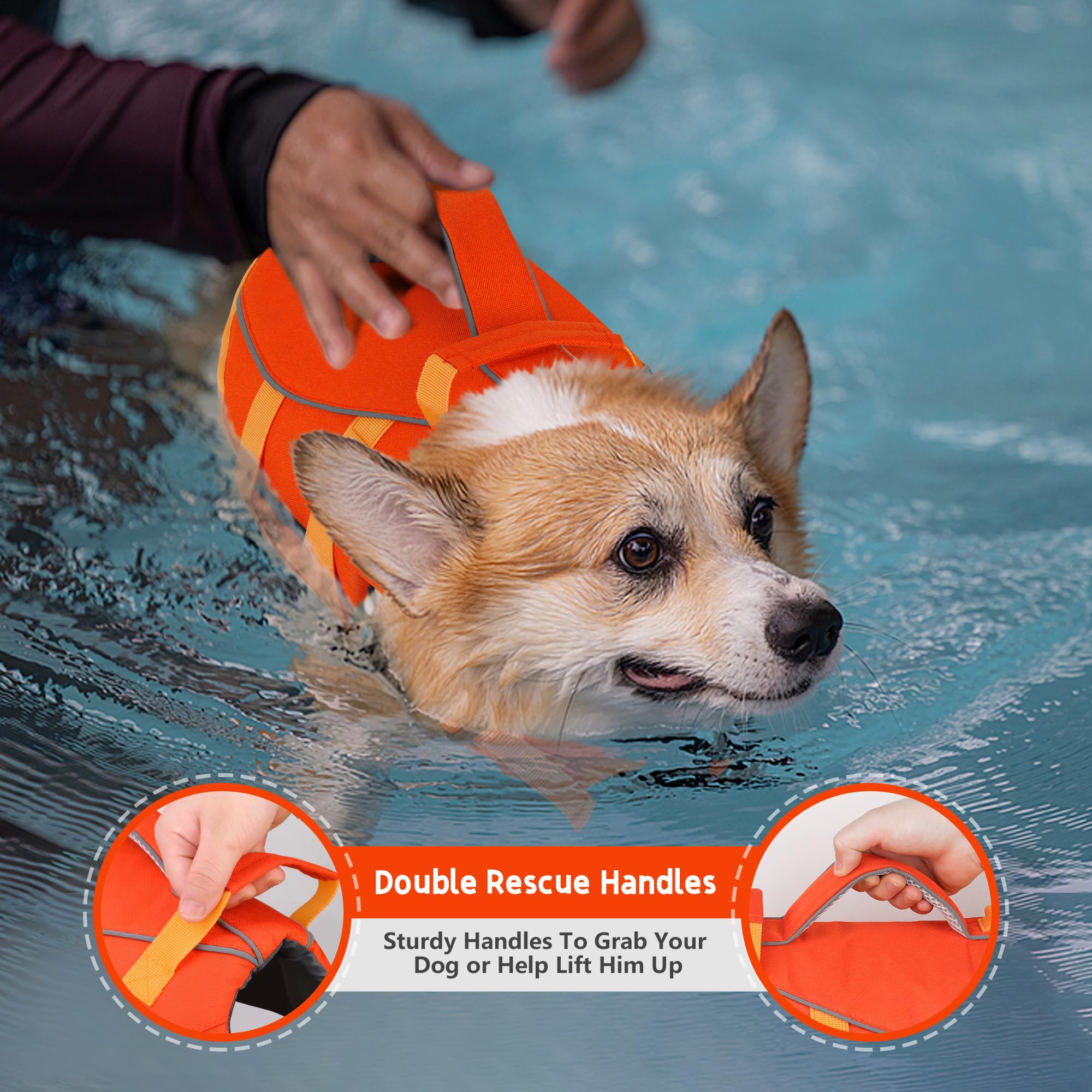 Dogcheer salvavidas para perro con material reflectante para mayor visibilidad