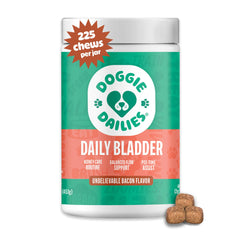 Doggie Dailies: gomitas sabor tocino con arándano para perros.