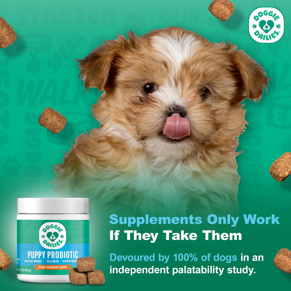Doggie Dailies dosis precisa por tamaño del cachorro
