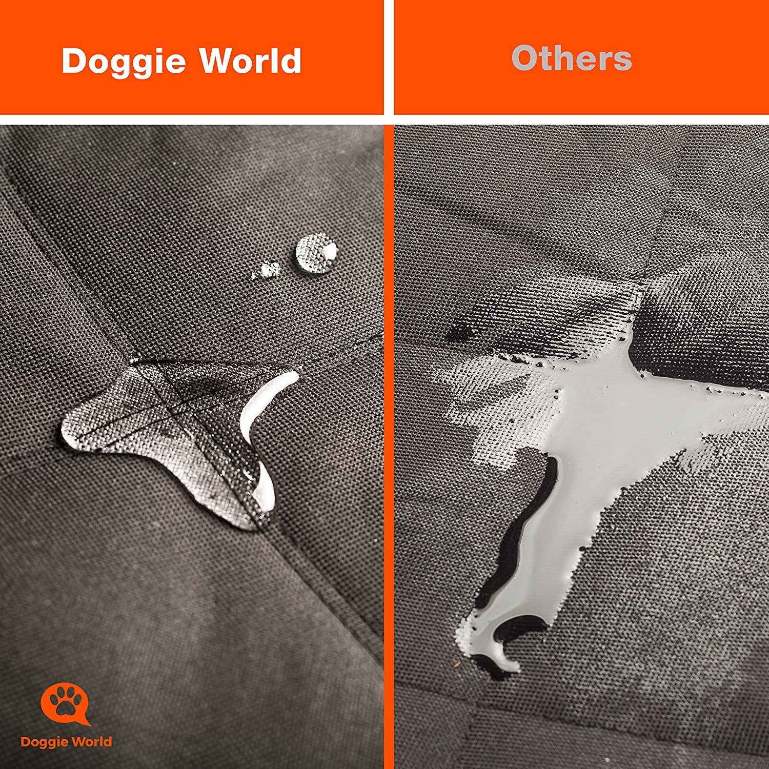 Doggie World capas 4 protegiendo contra arañazos y derrames en cada trayecto.
